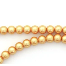 Viaszgyöngy füzér,  napsárga (10 mm szemek)