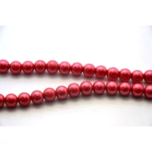 Viaszgyöngy füzér,  piros (6 mm szemek)