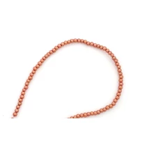 Viaszgyöngy füzér,  rezes (10 mm szemek)