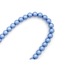 Viaszgyöngy füzér,  sötét lilás-kék (10 mm szemek)