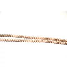 Viaszgyöngy füzér,  világos pezsgő (10 mm szemek)