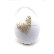 Polisztirol tojás 12 cm gyurmatyúkkal