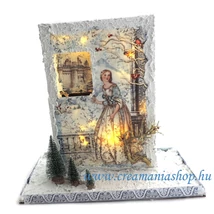 Világító vászonkép téli mese