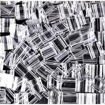 Miyuki Tila gyöngy 5*5 mm  TL131  Kristály  5g