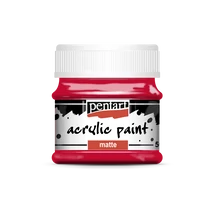 Pentart Matt akrilfesték, piros, 50 ml