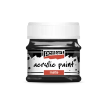 Pentart Matt akrilfesték, fekete, 50 ml