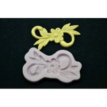 Marcipán/fondant mintázó, szilikon, virág indával Marcipán/fondant mintázó, szilikon, virág indával