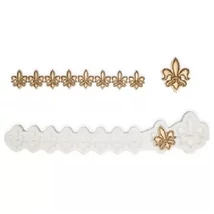 Marcipán/fondant mintázó 'barokk sorminta' 62*296*9 mm