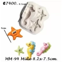 Marcipán/fondant mintázó 'tengeri csillagok és tengericsikók' Marcipán/fondant mintázó 'tengeri csillagok és tengericsikók'