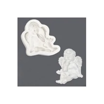 Marcipán/fondant mintázó 'gondolkodó angyalka'