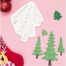 Marcipán/fondant mintázó 'vékony fenyőfa'