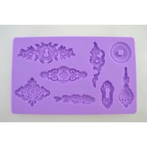 Marcipán/fondant mintázó, szilikon, kulcslyuk