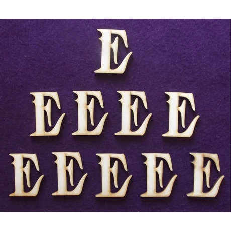 Betű "E" 25 mm magas, 3 mm vastag 1 db
