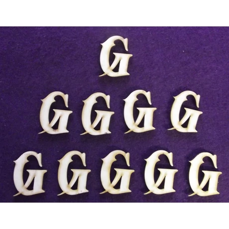 Betű "G" 25 mm magas, 3 mm vastag 1 db