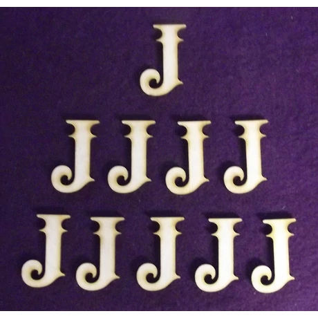 Betű "J" 15 mm magas, 3 mm vastag 1 db