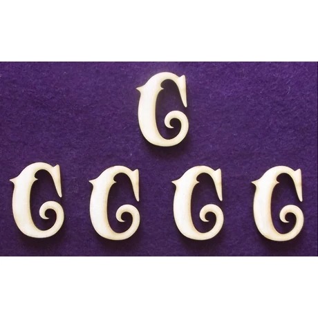 Betű "C" 45 mm magas, 3 mm vastag 1 db
