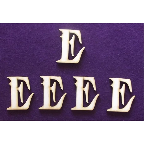 Betű "E" 45 mm magas, 3 mm vastag 1 db