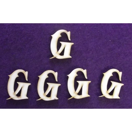 Betű "G" 45 mm magas, 3 mm vastag 1 db