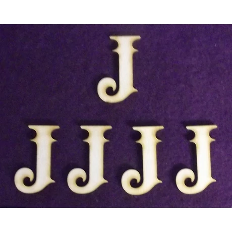 Betű "J" 45 mm magas, 3 mm vastag 1 db