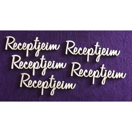 Receptjeim 105*40*3 mm 1 db