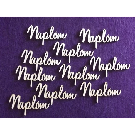 Naplóm 80*40*3 mm 1 db
