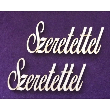 Szeretettel 52*125*3 mm 1 db