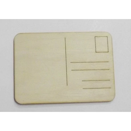 Képeslap formájú falap lekerekített széllel 220*155*3 mm