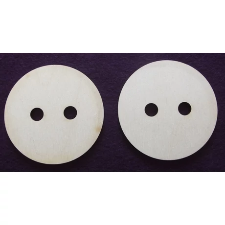 Gomb 150*150*3 mm 2 lyukkal 1 db