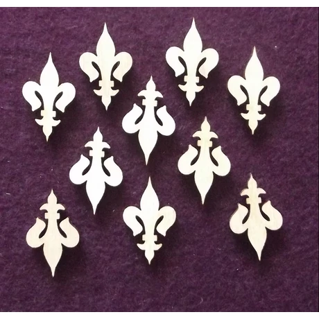 Francia liliom 18*30*3 mm 1 db