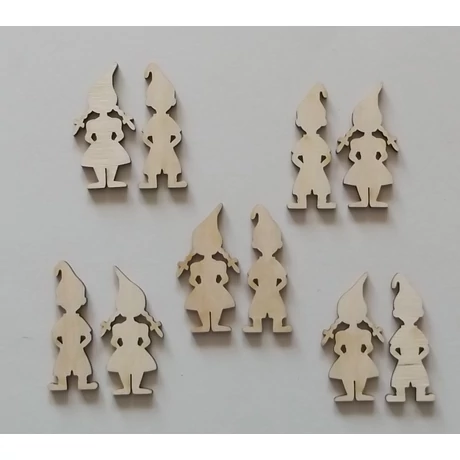 Manó fiú 19*50*3  mm + Manó lány 26*50*3 mm 1 szett/csomag