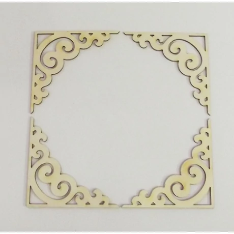 Filigrán, sarokminta 70*70*3 mm 1 db