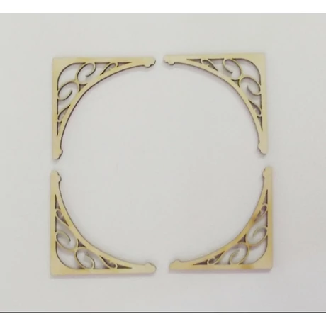 Filigrán, sarokminta 70*70*3 mm 1 db
