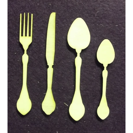 Evőeszközök 9 cm hosszú 3 mm vastag, 4 db/ csomag