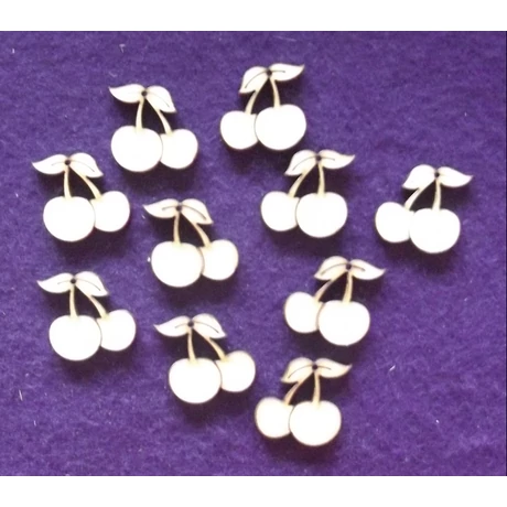 Cseresznye  1 lyukkal 30*30*3 mm 1 db