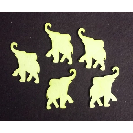 Elefánt felfele álló ormánnyal 90*90*3 mm 1 db
