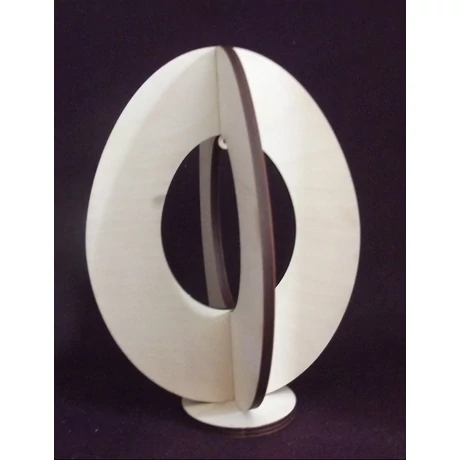 Álló tojás 3D középen kivágással 235*305*6 mm