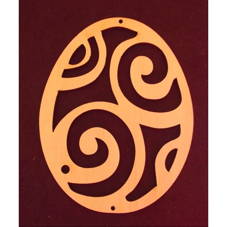 Tojás ívekkel 118*150*3 mm