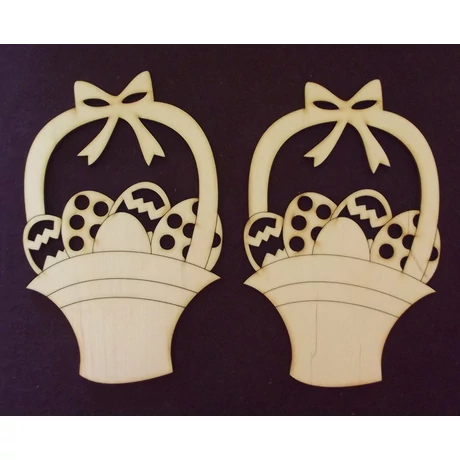 Kosár vágott tojásokkal 95*150*3 mm 1 db