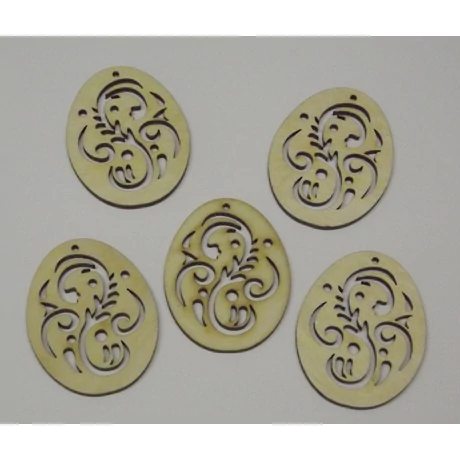 Inda mintás tojá 60*70*3 mm 1 db