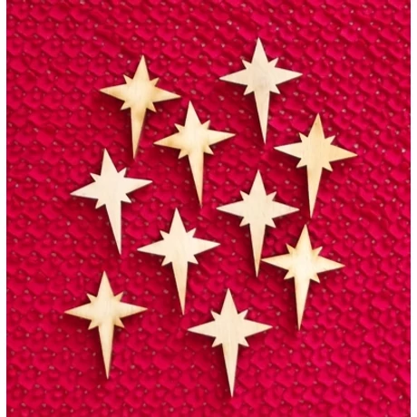 Csillag 2, 1 lyukkal, 30*40*3 mm, 1 db
