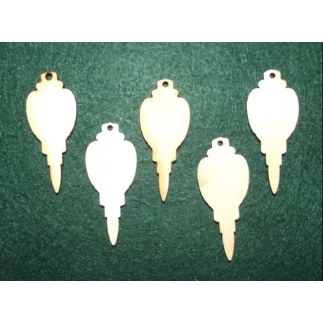 Karácsonyfadísz 2, 65*150*3 mm 1 db