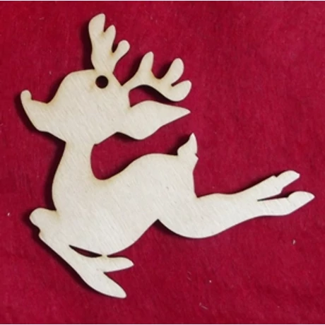 Rudolf  1 lyukkal  95*90*3 mm 1 db