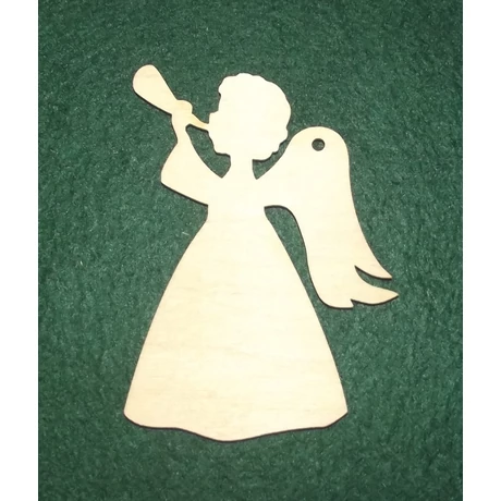 Angyal trombitával  1 lyukkal  180*250*3 mm
