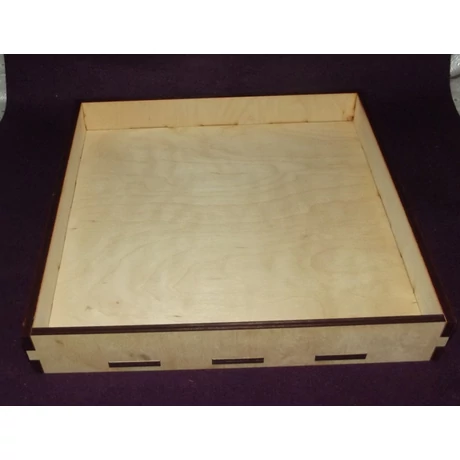 Tálca 200*200*40 mm 6 mm vastag