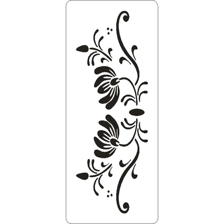 3D stencil 80*195*1 mm, liliomok