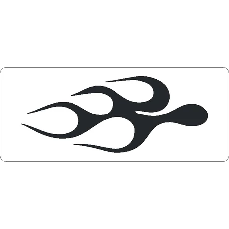 3D stencil 80*195*1 mm, tűz