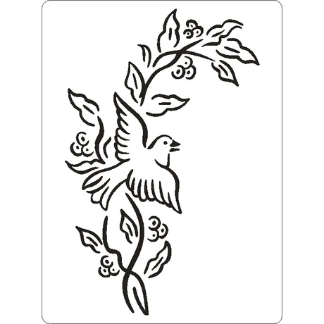 3D stencil 145*195*1 mm, galamb