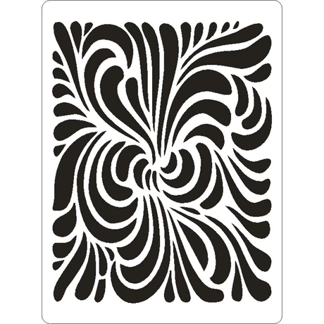 3D stencil 145*195*1 mm, örvény