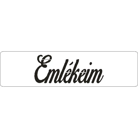 3D stencil 50*195*1 mm, felirat "Emlékeim"