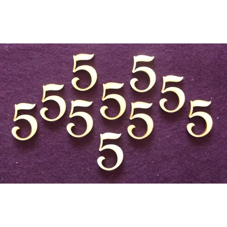 Szám - öt 23*30*3 mm 1 db